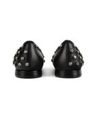 Black Ocean Blues leren ballerines