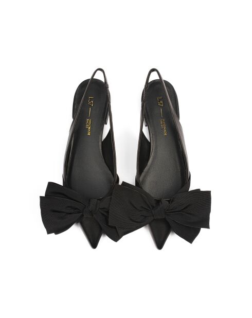 Bohemian Bliss zwarte leren ballerines