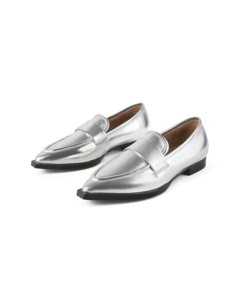 Balleriness en cuir No Regrets argentées