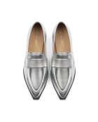 Balleriness en cuir No Regrets argentées