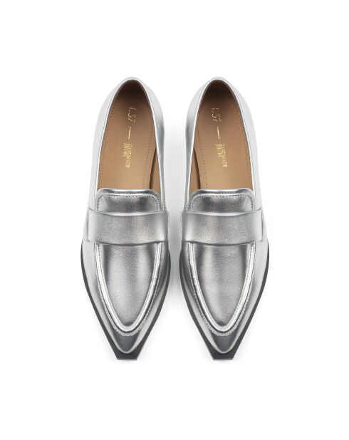 Balleriness en cuir No Regrets argentées