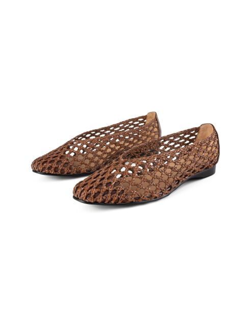 Balleriness en cuir Gotta Tell You marron