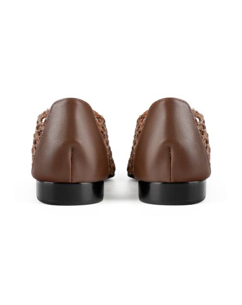 Balleriness en cuir Gotta Tell You marron