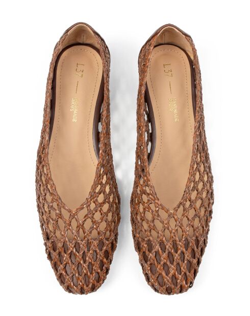 Balleriness en cuir Gotta Tell You marron