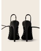Escarpins en cuir Gigi noirs - Talon 11cm