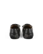 Schwarze Slow Life Mokassins aus Leder