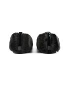 Ballerine Lotus nere in pelle