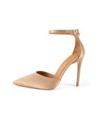 Come Away With Me Pumps aus goldfarbenem Satin