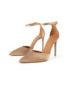 Come Away With Me Pumps aus goldfarbenem Satin