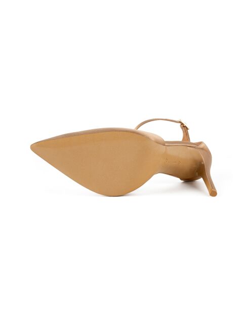 Come Away With Me Pumps aus goldfarbenem Satin