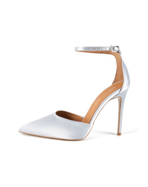 Escarpins en satin Come Away With Me Argentés