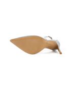 Zapatos de tacón satinados plateados Come Away With Me