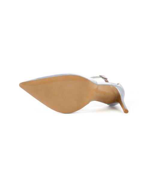 Escarpins en satin Come Away With Me Argentés