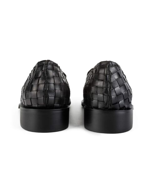 Mocassini Night Fever in pelle nera