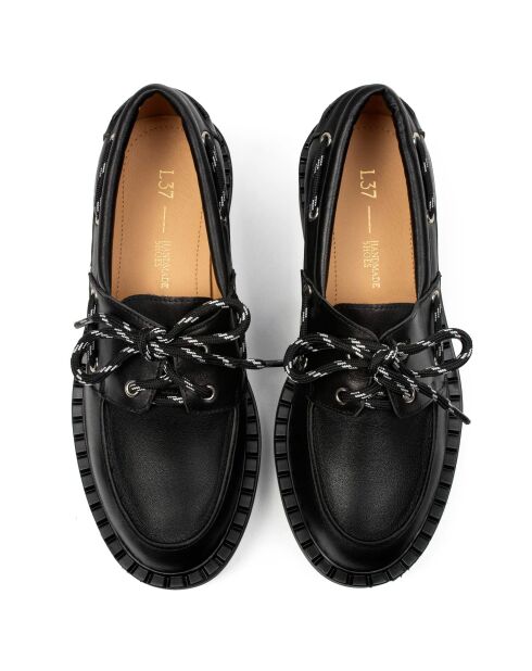 Mocasines de piel negros Get Back