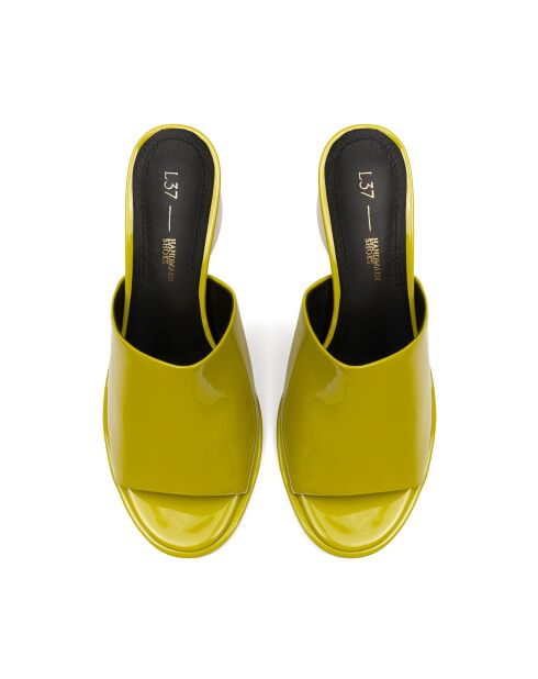 Mules de charol verdes Just Cool