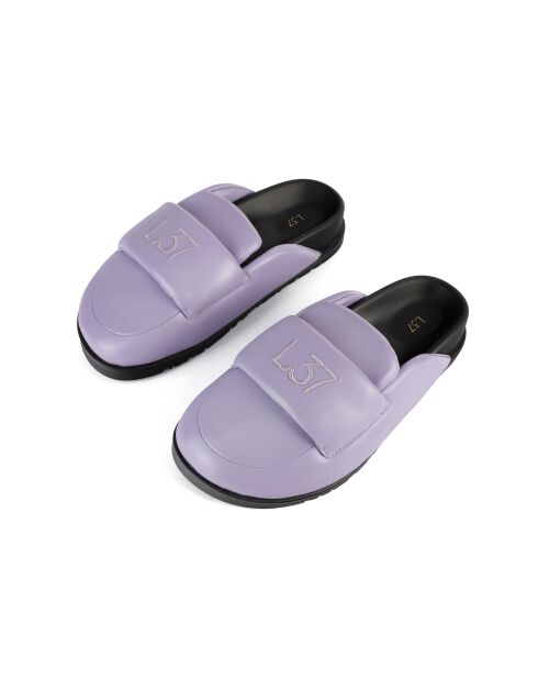 Pantoletten aus Leder, von Ready Or Not, Violett