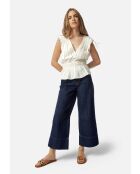 Braune Mules aus Cross-the-Line aus Leder