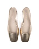 Westcoast gouden leren ballerina's