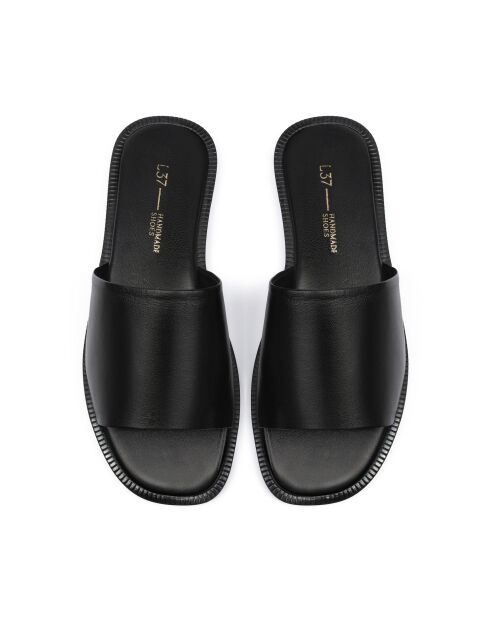 East of the Sun zwarte leren muiltjes