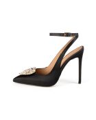 Escarpins en satin Endless Love noirs
