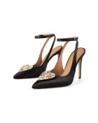 Escarpins en satin Endless Love noirs