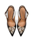 Escarpins en satin Endless Love noirs