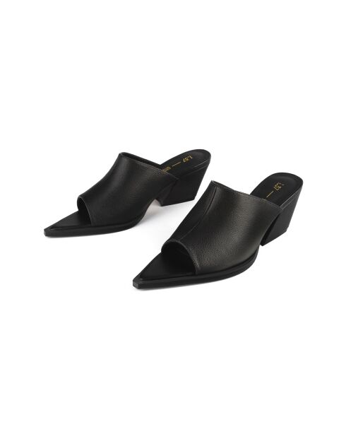Mules Richmond de piel negra