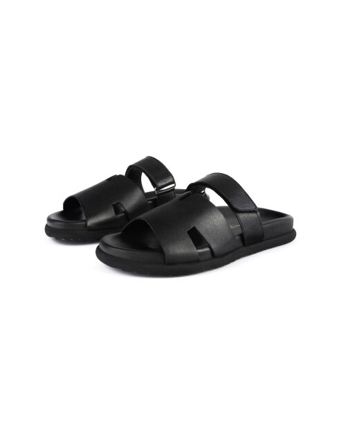 East of the Sun zwarte leren muiltjes