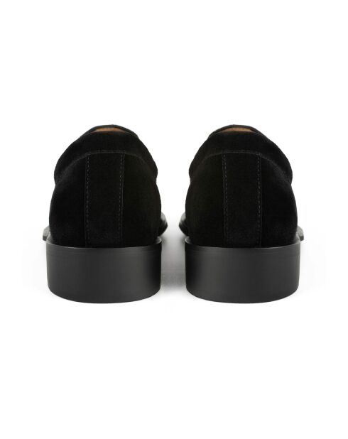 Only Want You schwarze Mokassins aus Veloursleder