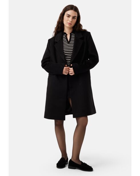 Only Want You schwarze Mokassins aus Veloursleder