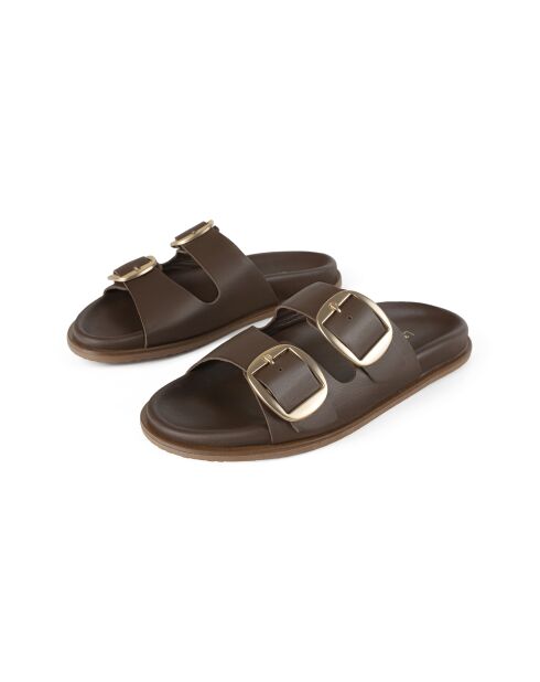 Bruine leren muiltjes van Summer Soothe