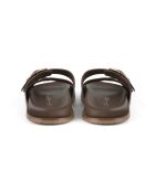 Mules Summer Soothe de piel marrón