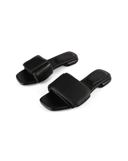 Mules Velvet Steps in pelle nera