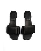 Mules Velvet Steps in pelle nera