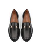 Loafer Long Way To Go aus schwarzem Leder