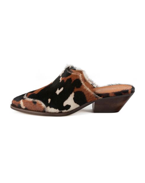 Mules de piel Dallas Multicolor