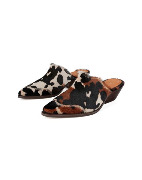 Mules de piel Dallas Multicolor