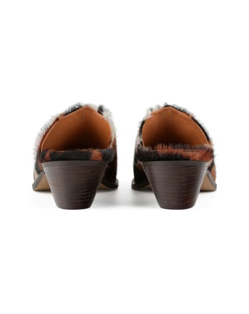 Mules de piel Dallas Multicolor