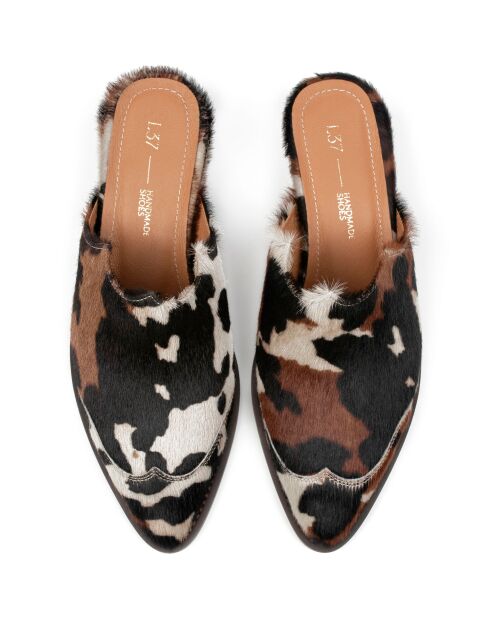 Mules de piel Dallas Multicolor