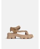 Don't Wait Up beige rubberen sandalen