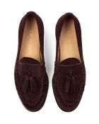 Burgundy Baby Come On suède instappers