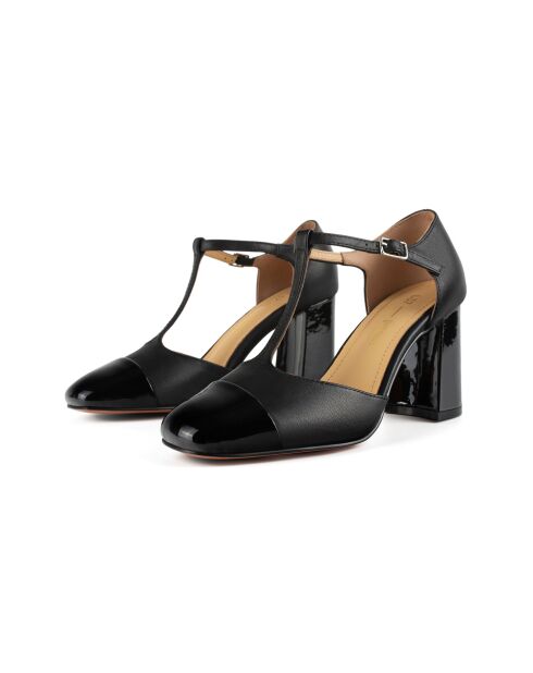 Zapatos de tacón negros de piel Galactic Night