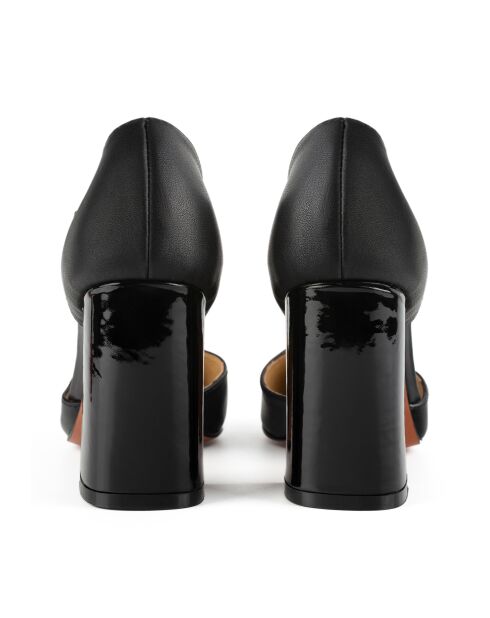 Zapatos de tacón negros de piel Galactic Night