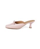 Mules Sophie de satén rosa