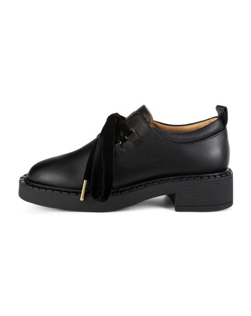 Derbies en cuir Strong Emotions noires