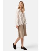 Instappers van bruin suède van Crush On U