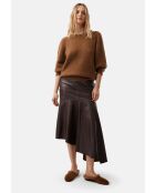 Over The Sun pantoffels met karamel suède voering