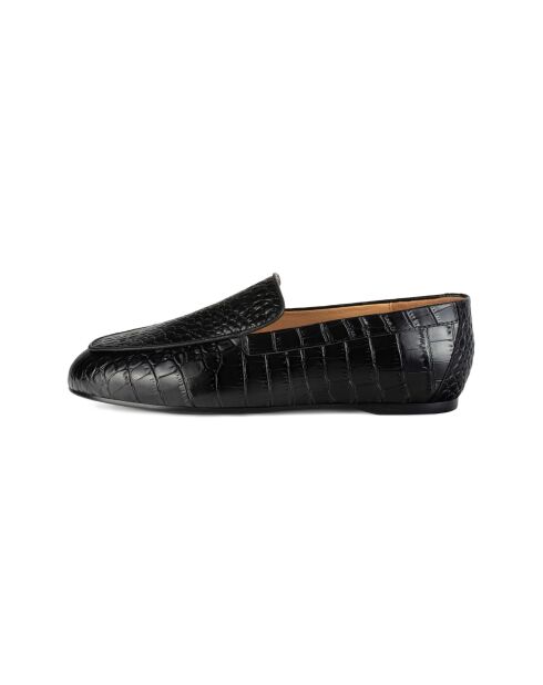 Schwarze Loafer Sweet Sensation aus Leder