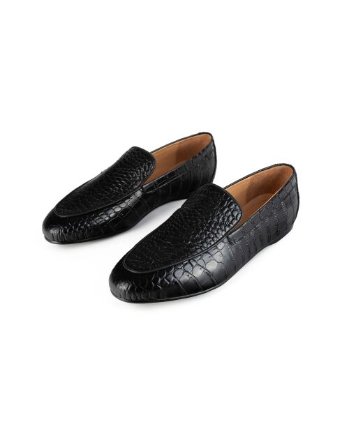 Schwarze Loafer Sweet Sensation aus Leder